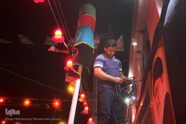 دوباره تکیه‌های غم برپا شد