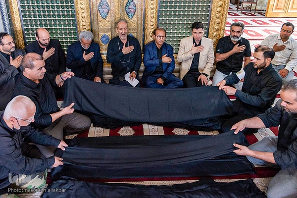 شال اندازی ذاکرین اهل بیت (ع) در کرج