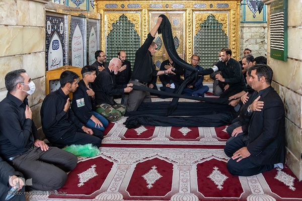 شال اندازی ذاکرین اهل بیت (ع) در کرج