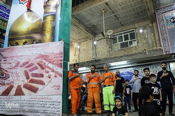 مراسم عزاداری شب سوم ماه محرم در عباسیه اهواز