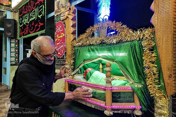 مراسم عزاداری شب سوم ماه محرم در عباسیه اهواز