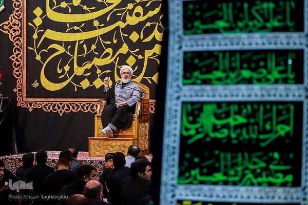 مراسم عزاداری شب چهارم محرم در حسینیه اعظم زنجان‎‎