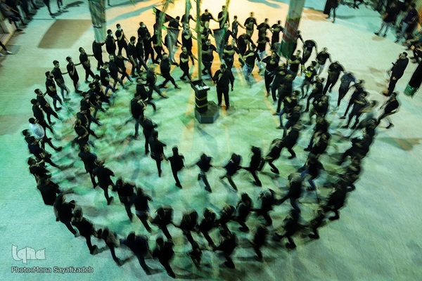 مراسم سینه‌زنی بوشهری در مسجد امام سجاد(ع) اهواز