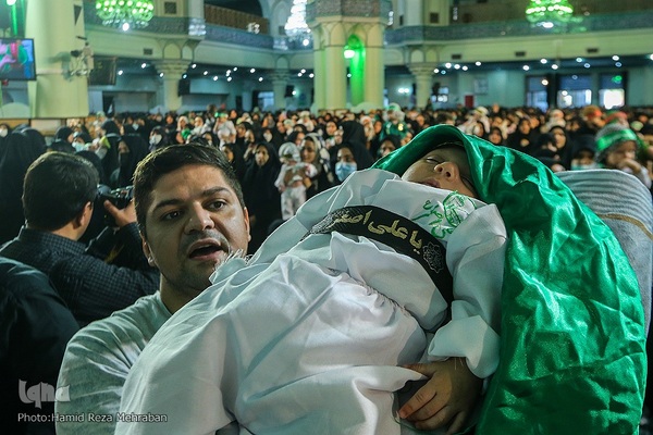 حسینیه ایران؛ سوگواره شیرخوارگان حسینی در حرم عبد‌العظیم حسنی