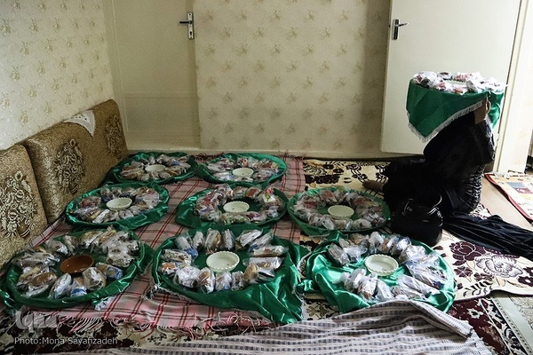 سینی‌گردانی در اهواز به یاد شهید نوجوان کربلا