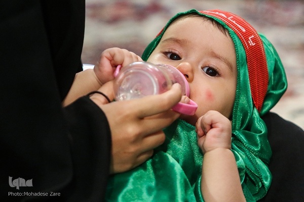 سوگواره شیرخوارگان حسینی در حرم مطهر رضوی