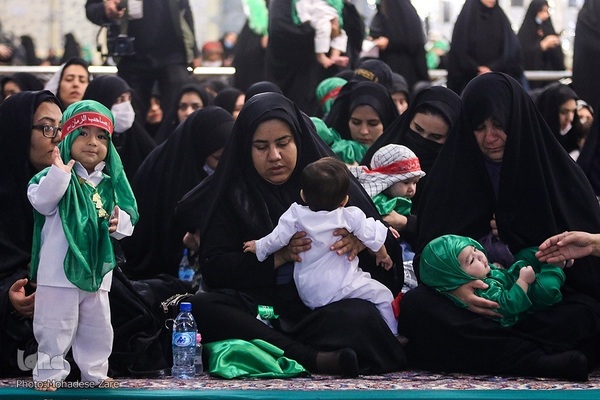سوگواره شیرخوارگان حسینی در حرم مطهر رضوی