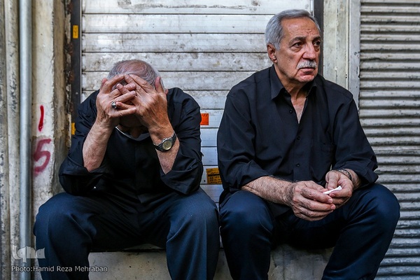 حسینیه ایران؛ عزاداری روز هشتم محرم در بازار تهران