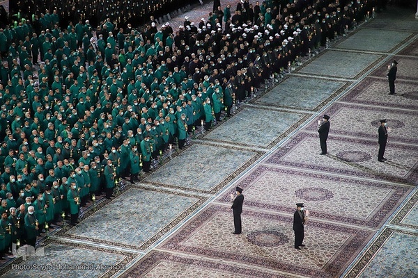 حسینیه ایران؛ مراسم شب عاشورا حسینی در حرم مطهر رضوی