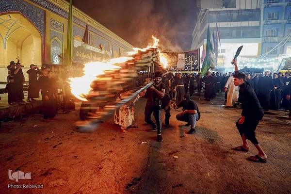 مراسم شب عاشورای حسینی در نجف