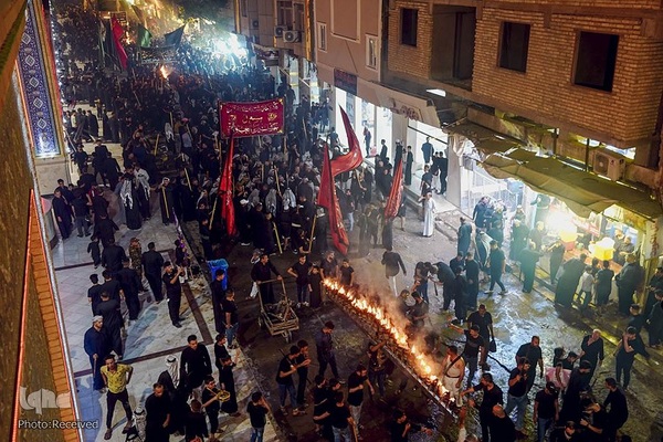 مراسم شب عاشورای حسینی در نجف