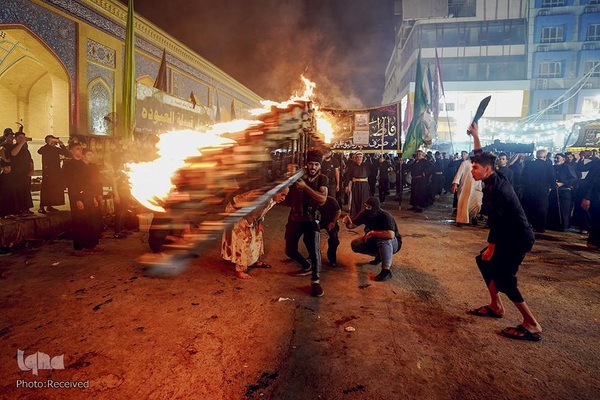 مراسم شب عاشورای حسینی در نجف