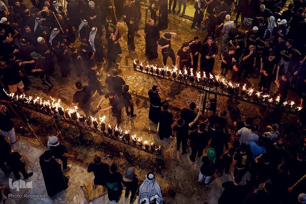 مراسم شب عاشورای حسینی در نجف