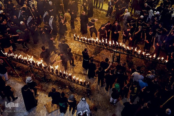 مراسم شب عاشورای حسینی در نجف