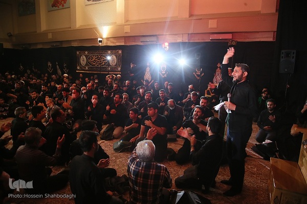 مراسم سوگواری هیئت هنر و رسانه قم