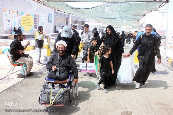 بازگشت زائران از مرز چذابه