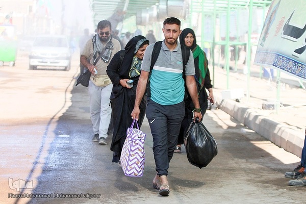 بازگشت زائران از مرز چذابه