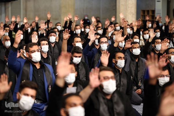 مراسم عزاداری اربعین حسینی با حضور رهبر انقلاب اسلامی در حسینیه‌ی امام خمینی (ره)