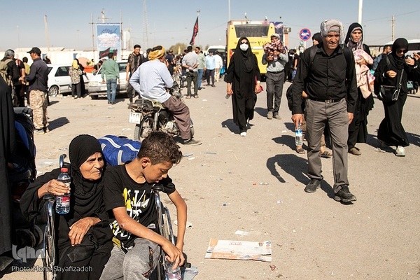 بازگشت زائران اربعین از مرز شلمچه