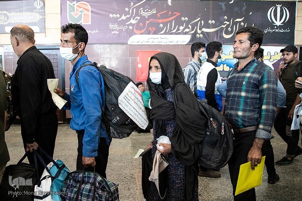 بازگشت زائران اربعین از مرز شلمچه