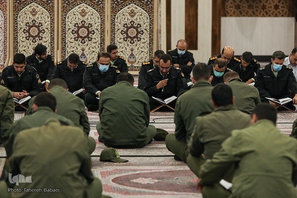 جلسه قرآن استاد حبیب مهکام در ستاد فرماندهی انتظامی تهران بزرگ