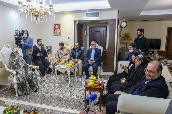 دیدار با خانواده شهیدان اربابی و شعبانلو