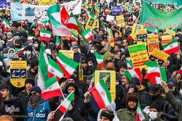 راهپیمایی یوم‌الله ۲۲ بهمن در مشهد مقدس