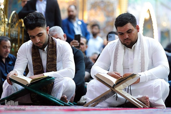 محفل انس با قرآن «عرش تلاوت» در حرم مطهر عباسی