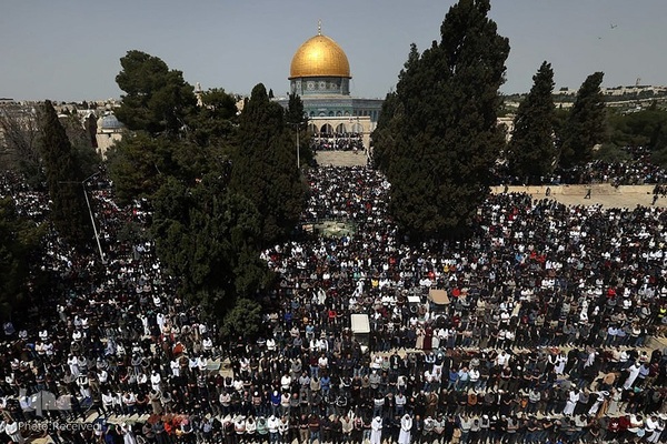 اولین نماز جمعه مسجدالاقصی در ماه مبارک رمضان