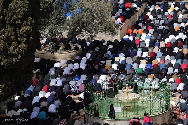 اولین نماز جمعه مسجدالاقصی در ماه مبارک رمضان