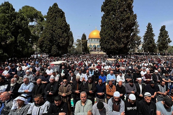 اولین نماز جمعه مسجدالاقصی در ماه مبارک رمضان