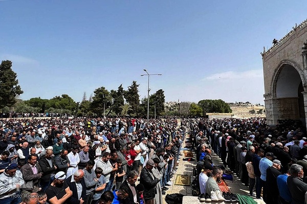 اولین نماز جمعه مسجدالاقصی در ماه مبارک رمضان