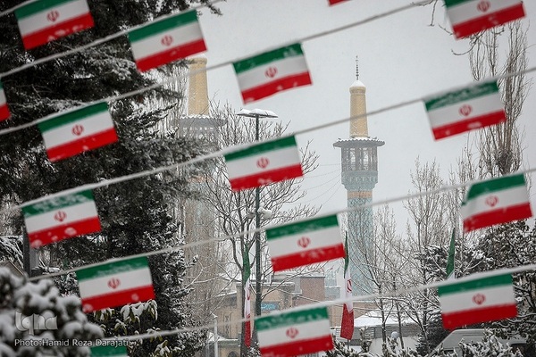 برف زمستانی پایتخت