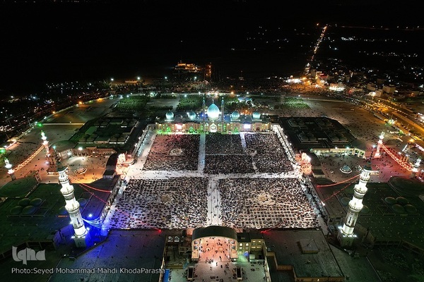 مراسم احیای شب نوزدهم ماه مبارک رمضان رمضان در مسجد مقدس جمکران قم 