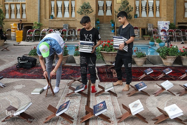 ترتیل‌خوانی قرآن در خانه مدرس