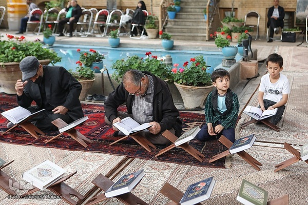 ترتیل‌خوانی قرآن در خانه مدرس