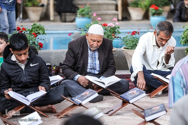 ترتیل‌خوانی قرآن در خانه مدرس