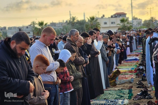 جشن عید سعید فطر در غزه