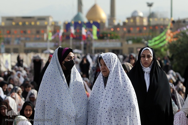 نماز عید سعید فطر در جوار حرم مطهر حضرت عبدالعظیم حسنی علیه‌السلام