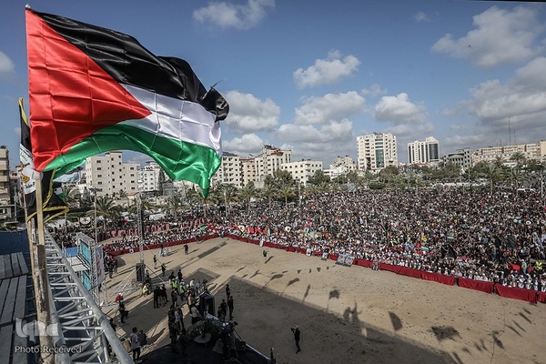 مراسم بزرگداشت شهدای نبرد «خون آزادگان» در غزه