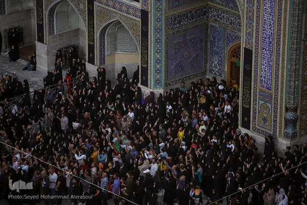 آیین سنتی اذن عزا در حرم مطهر رضوی