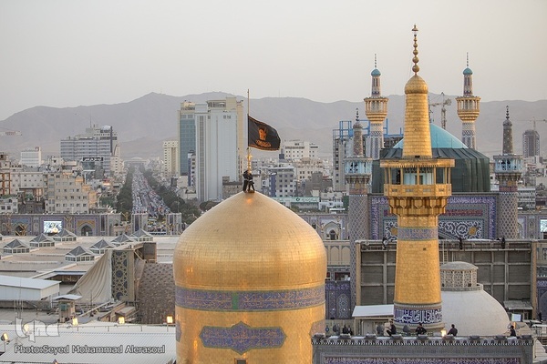 آیین سنتی اذن عزا در حرم مطهر رضوی