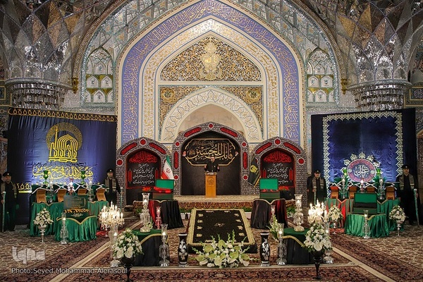 آیین سنتی اذن عزا در حرم مطهر رضوی