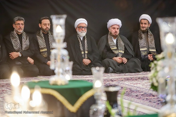 آیین سنتی اذن عزا در حرم مطهر رضوی