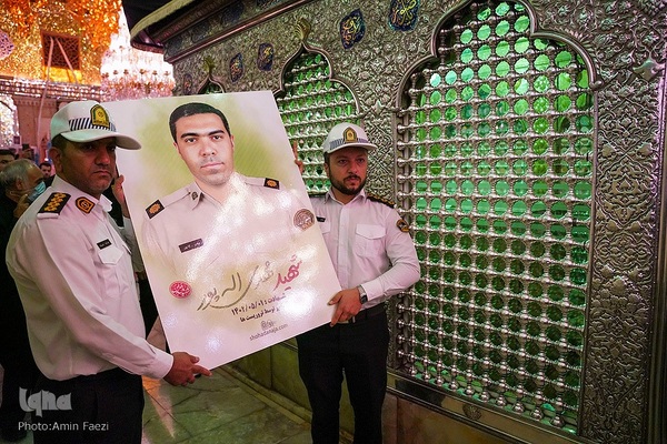 وداع با شهید «مهدی الله‌‌پور» در حرم شاهچراغ(ع)‎