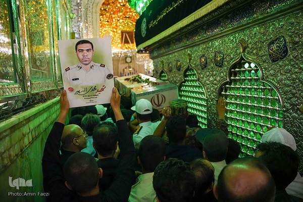 وداع با شهید «مهدی الله‌‌پور» در حرم شاهچراغ(ع)‎