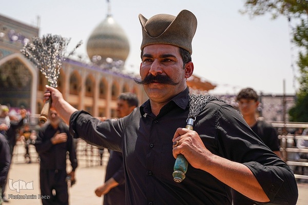 عزاداری تاسوعای حسینی در شاهچراغ شیراز