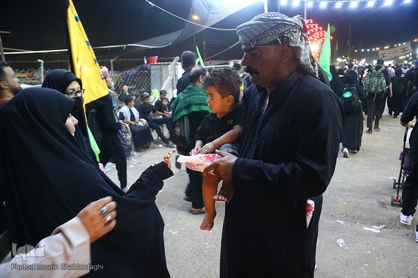 پیاده‌روی زائران اربعین از مسیر طریق الحسین(ع)