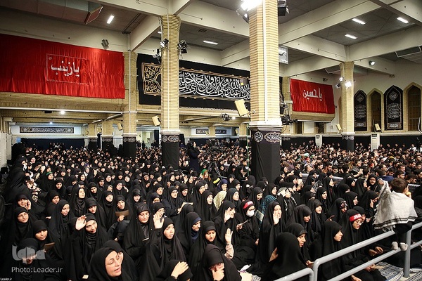 مراسم عزاداری دانشجویان به‌مناسبت اربعین حسینی(ع) در محضر رهبر انقلاب اسلامی