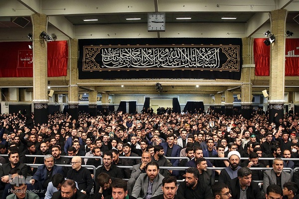 مراسم عزاداری دانشجویان به‌مناسبت اربعین حسینی(ع) در محضر رهبر انقلاب اسلامی